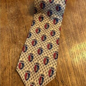 Oscar de la Renta 100% Silk Elegant Patterned Men's Tie EUC!!